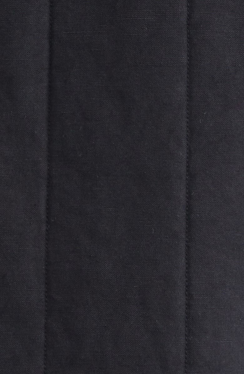 Stone Island Cotton & Flax Jacket, Alternate, color, Black