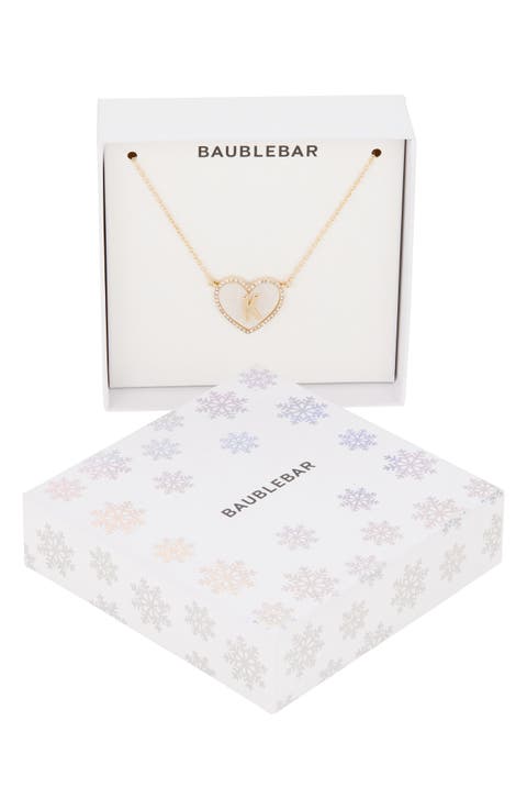 Heart Initial Pendant Necklace