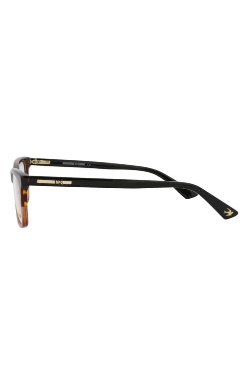 ALEXANDER MCQUEEN MCQUEEN 52MM RECTANGULAR OPTICAL GLASSES 