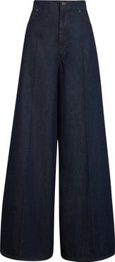 Max Mara Vega Denim Wide Leg Jeans