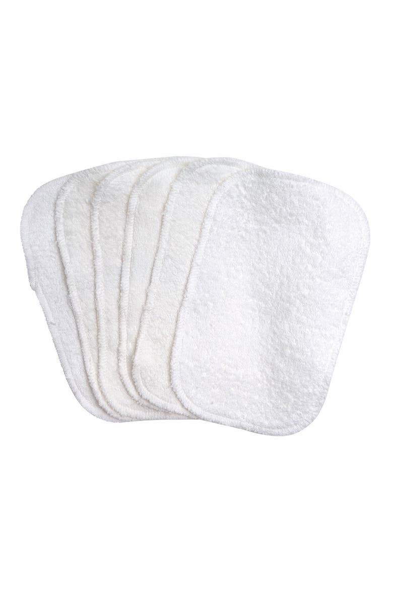 6-Pack Organic Egyptian Cotton Terry Wipes, Main, color, OFF-WHITE