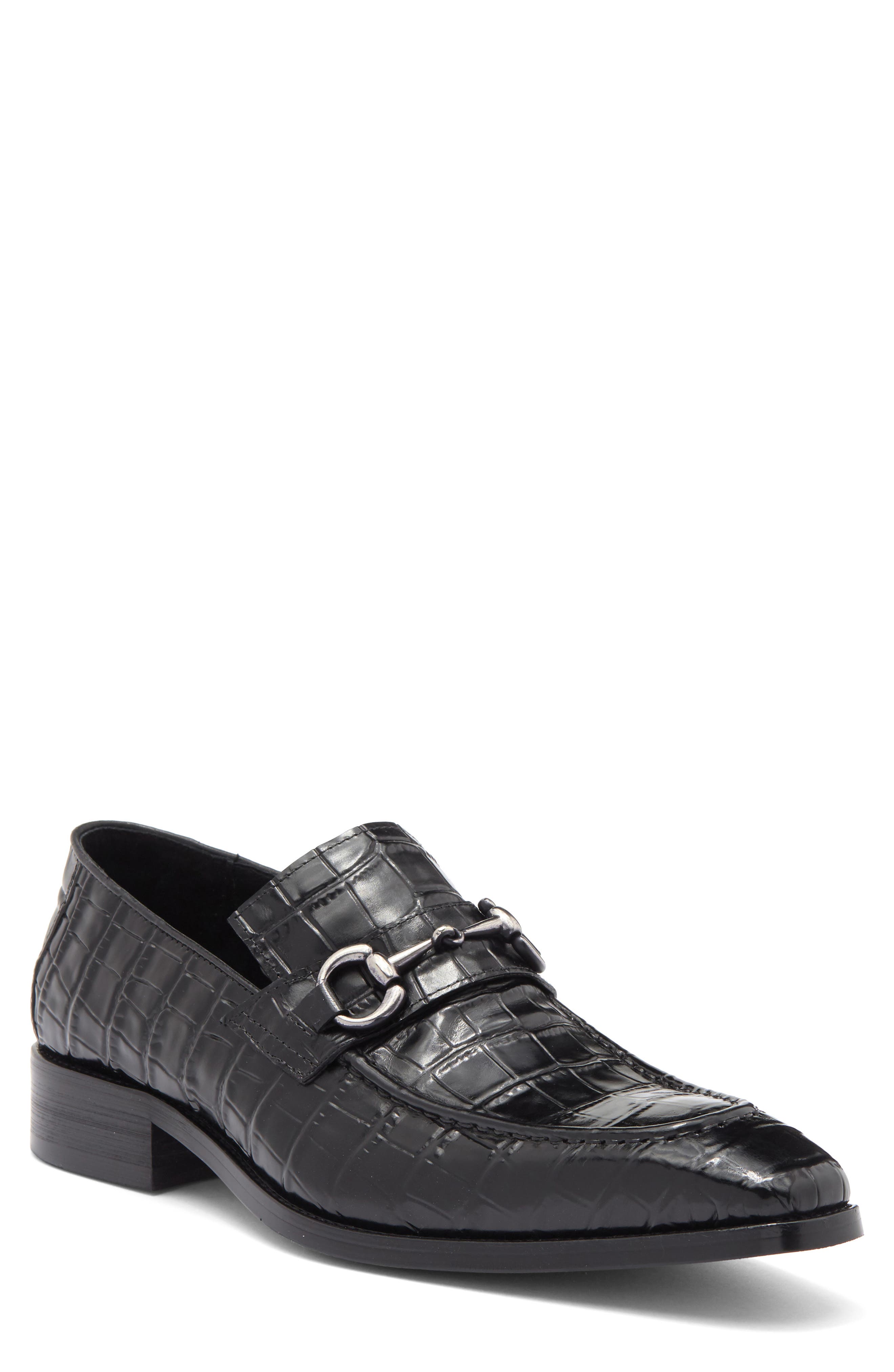 Maison Forte Magnus Croc Embossed Loafer, Main, color, 