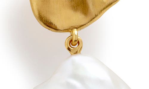Monica Vinader X Amy Powney Keshi Pearl Drop Earrings