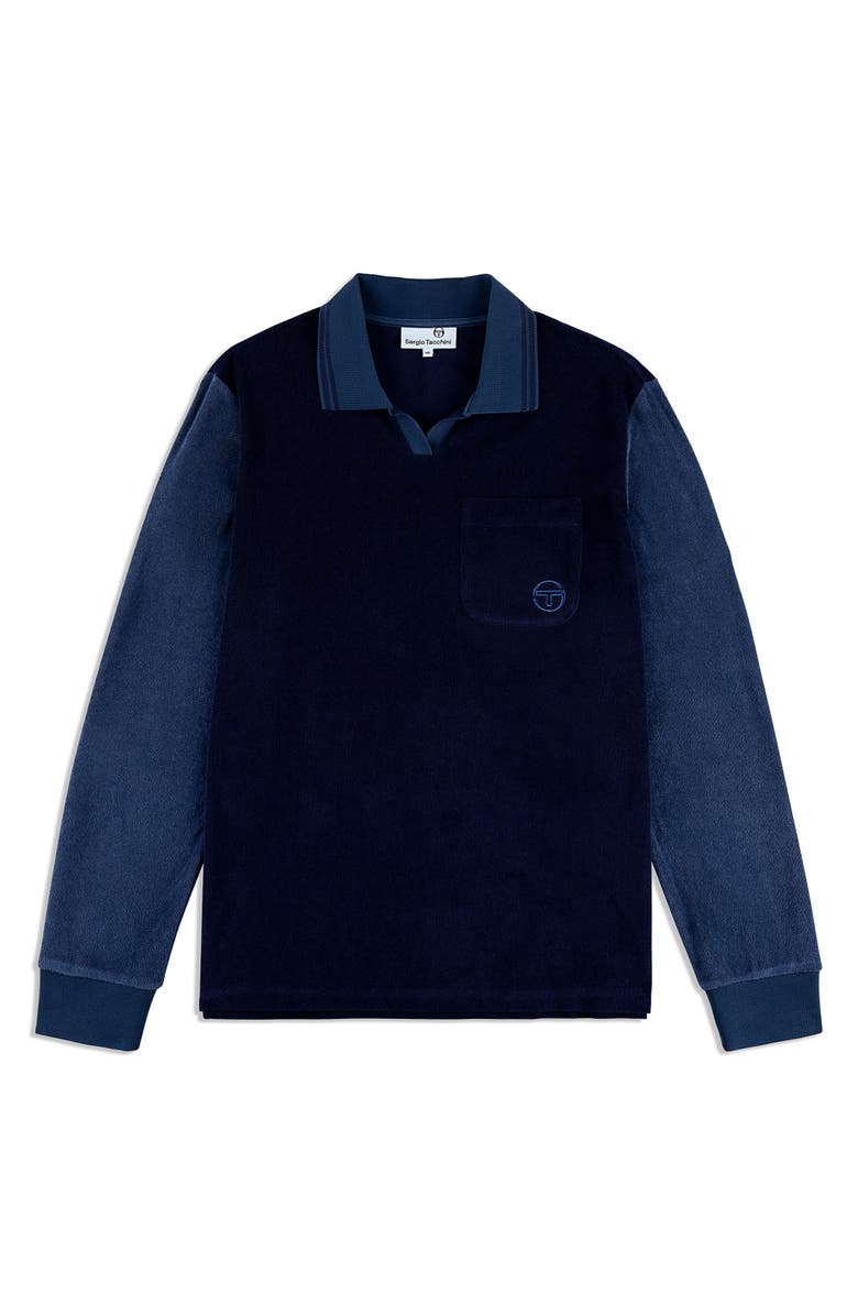 Sergio Tacchini Alvar Long Sleeve Polo, Main, color, Eclipse