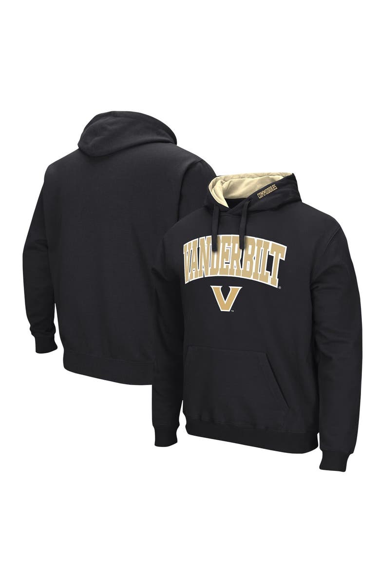 COLOSSEUM Men's Colosseum Black Vanderbilt Commodores Arch & Logo Pullover Hoodie, Main, color, Black