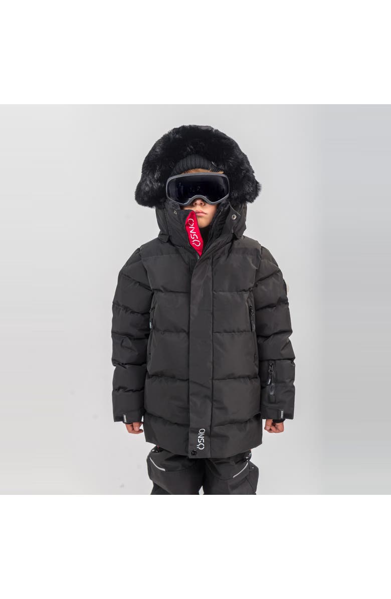 ÖSNO Willy Luxury Snowsuit Trendy, Alternate, color, Charcoal Black