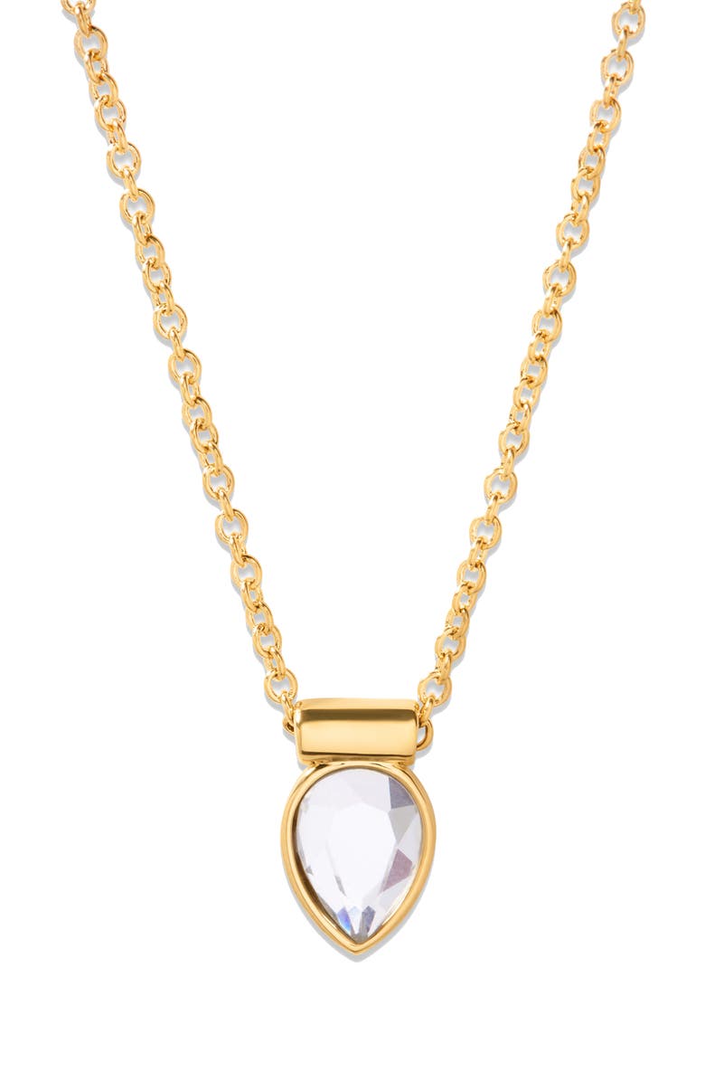 Brook and York Cecilia Crystal Charm Pendant Necklace, Main, color, Gold