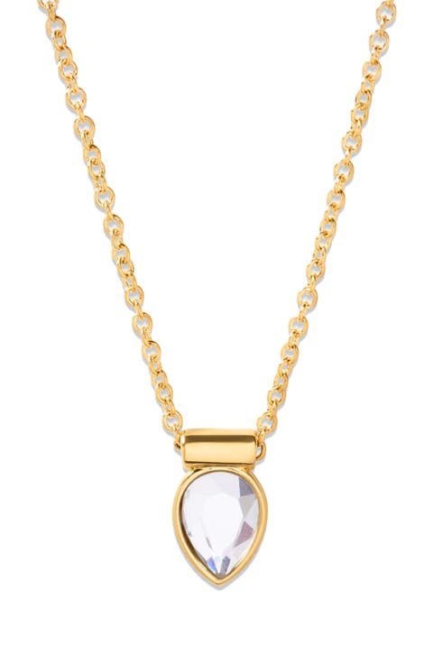 Cecilia Crystal Charm Pendant Necklace
