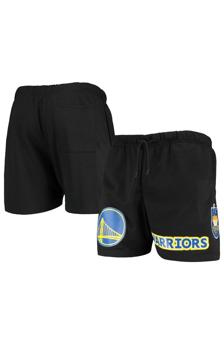 PRO STANDARD Men's Pro Standard Black Golden State Warriors Mesh Capsule Shorts, Main, color, Black