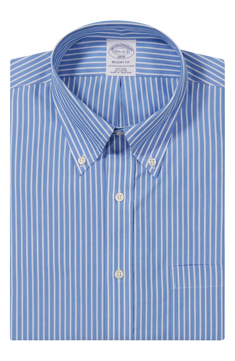 Brooks Brothers Non-Iron Regent Fit Dress Shirt, Main, color, 