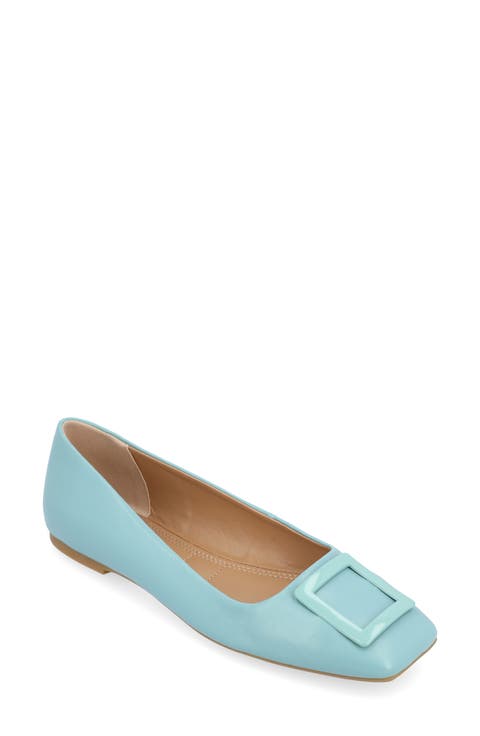 Zimia Square Buckle Flat (Women)