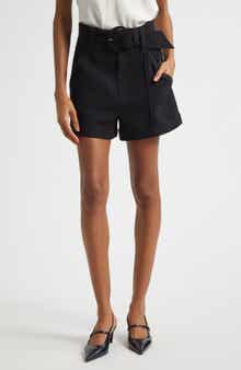 Cinq à Sept Aldi Belted High Waist Shorts