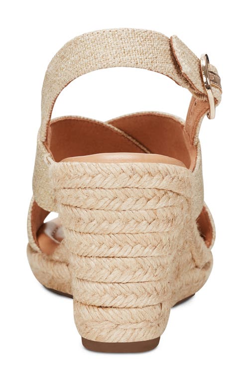 Shop Easy Spirit Ariane Espadrille Slingback Platform Wedge Sandal In Beige