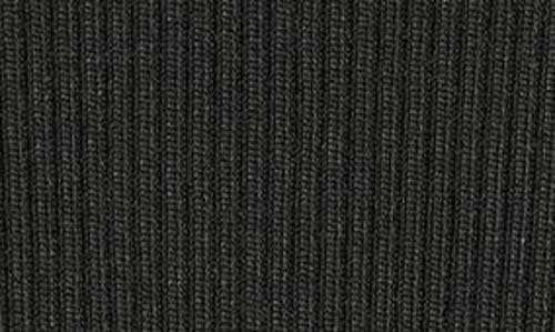 Balmain Button Detail Rib Midi Sweater Skirt In Black