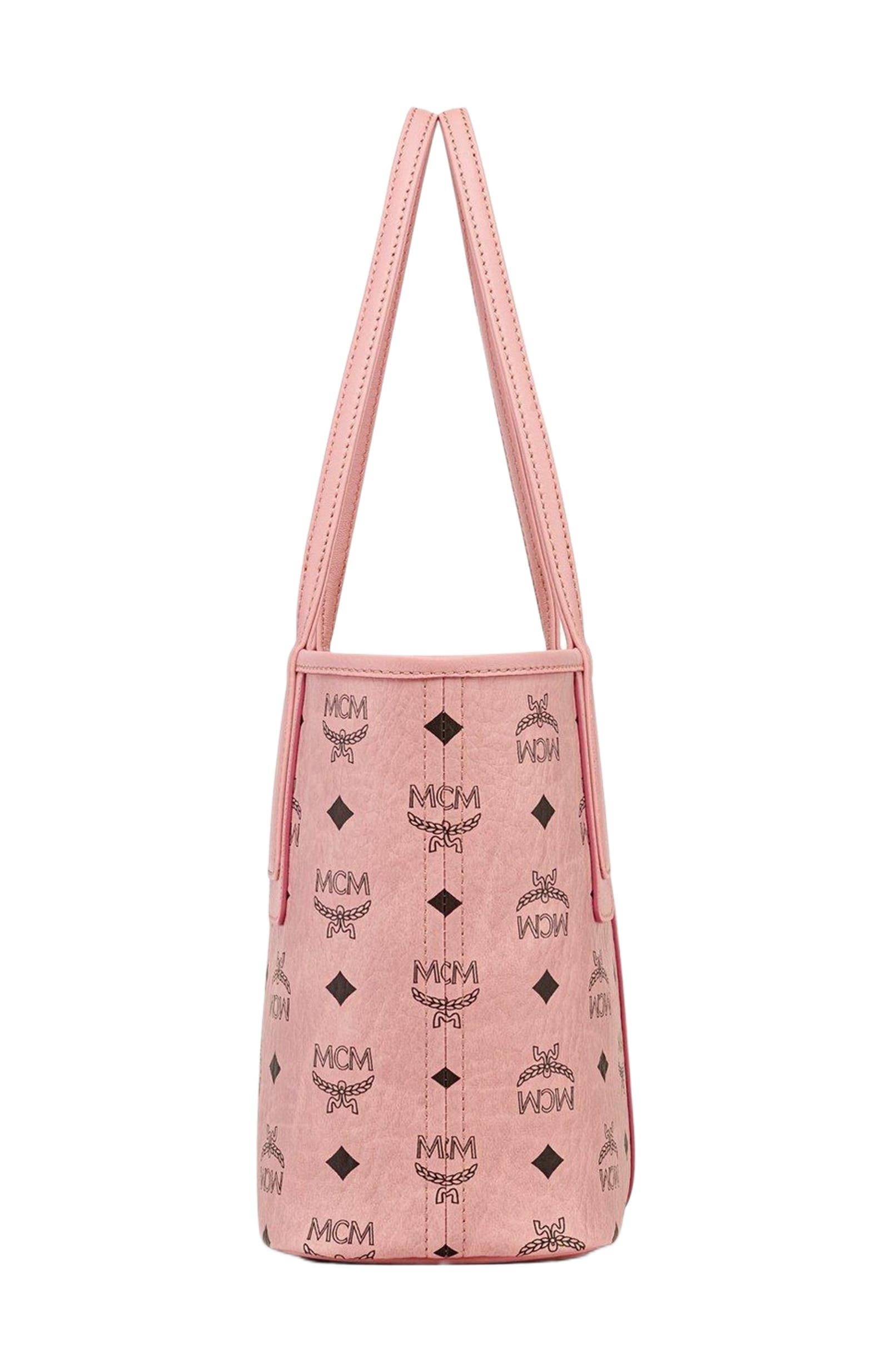 MCM Small Liz Shopper in Visetos, Alternate, color, 