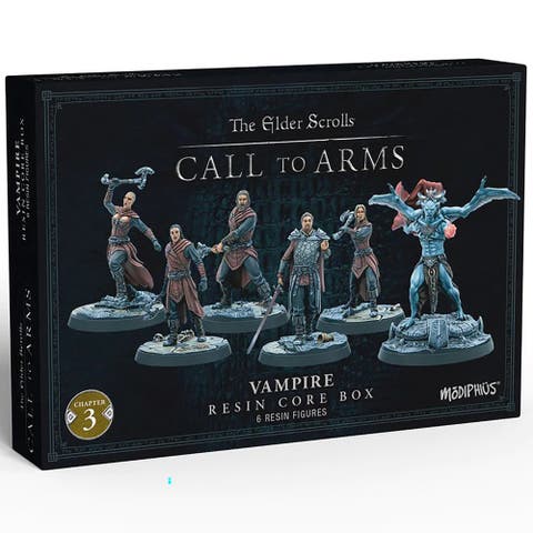 The Elder Scrolls Call to Arms, Vampire Core Set, 6 Unpainted Resin Figures