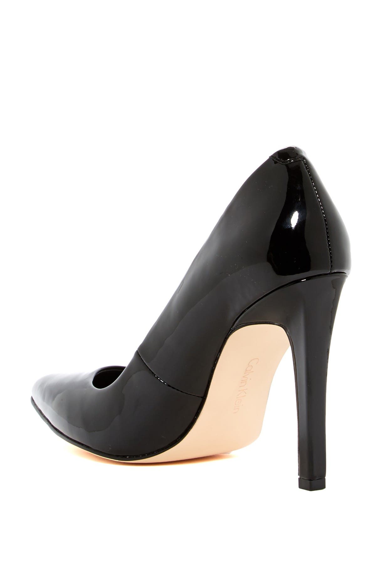 Calvin Klein Brady Patent Leather Pointed-Toe Pump, Alternate, color, 
