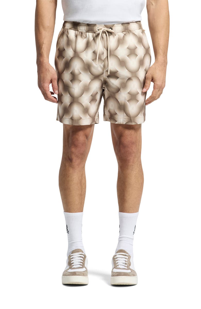 Psycho Bunny Paros Print Swim Trunks, Main, color,