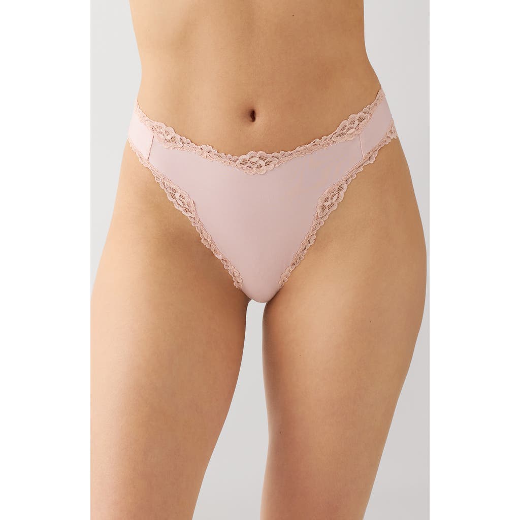 B.tempt'd By Wacoal Future Foundation Lace Trim Briefs In Pink