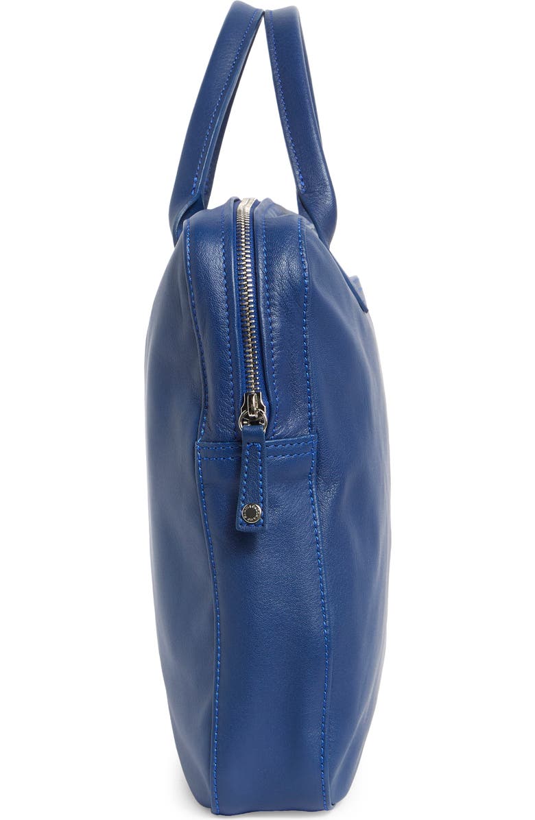 Longchamp Parisis Leather Top Handle Briefcase, Alternate, color, Blue