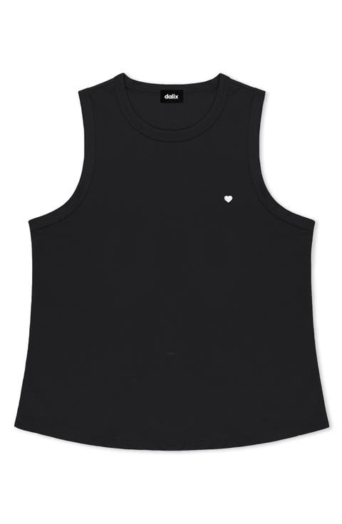 Lil Heart Cotton Jersey Tank
