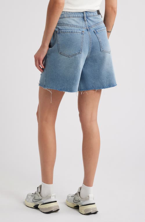 PTCL PTCL NEVE RIPPED HIGH WAIST LONG BAGGY DENIM SHORTS