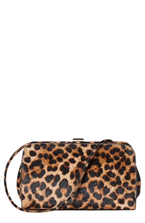 Zella Genuine Calf Hair Frame Clutch