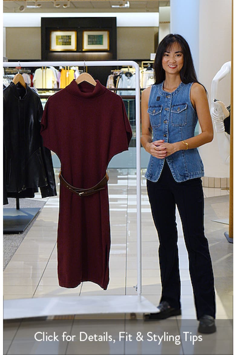 Turtleneck Midi Sweater Dress video