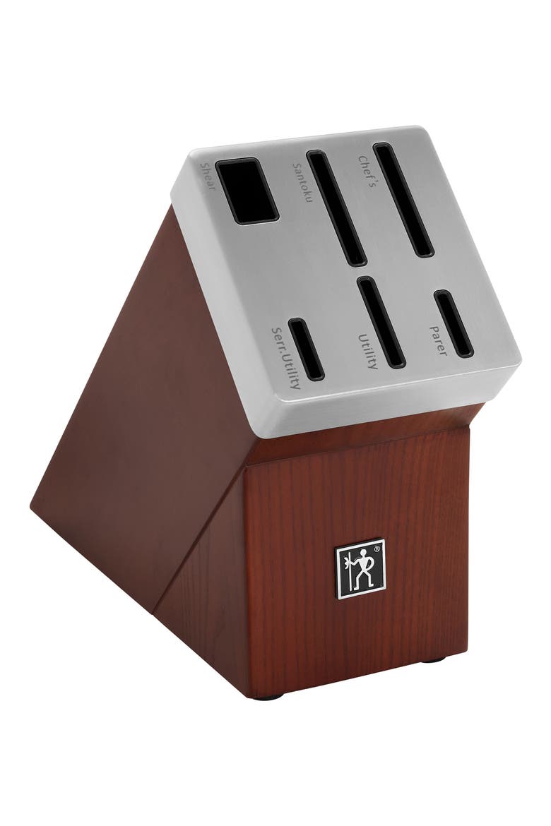 Solution 7-Piece Self-Sharpening Knife Block Set, Alternate, color, BLACK