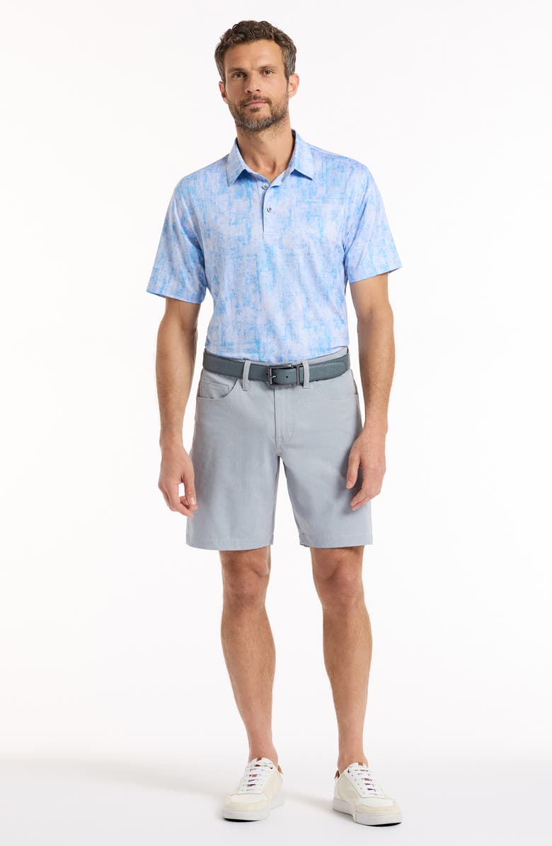 Robert Graham Waters Knit Polo, Alternate, color, Light Blue