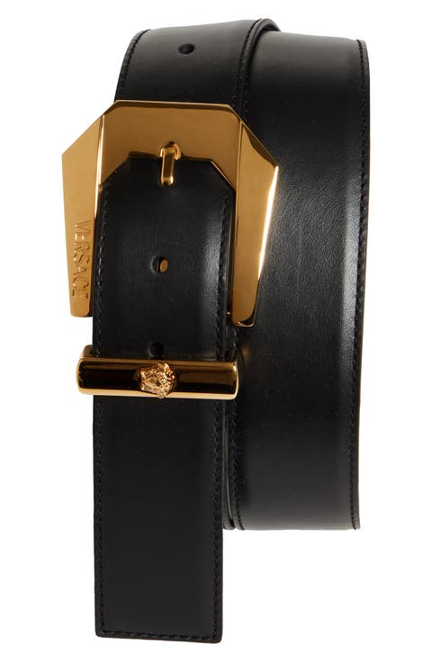 Western Buckle Leather Belt