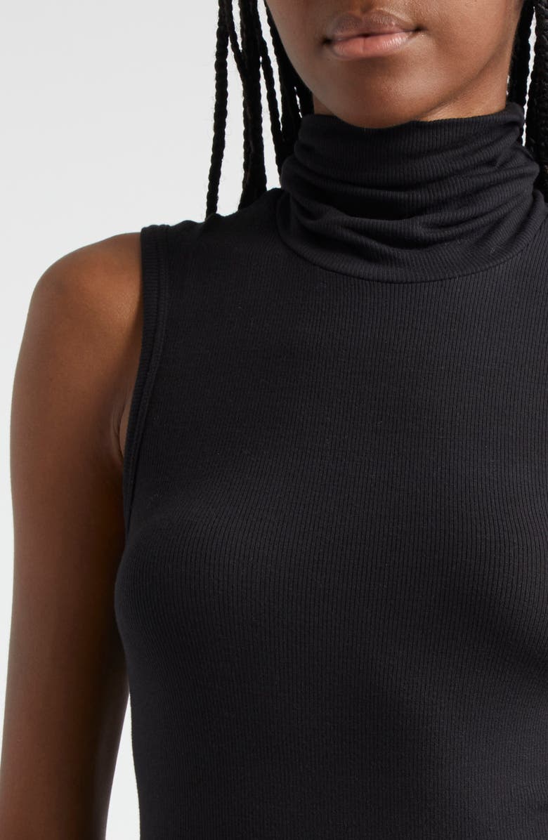 ATM Anthony Thomas Melillo Rib Sleeveless Turtleneck Top, Alternate, color,