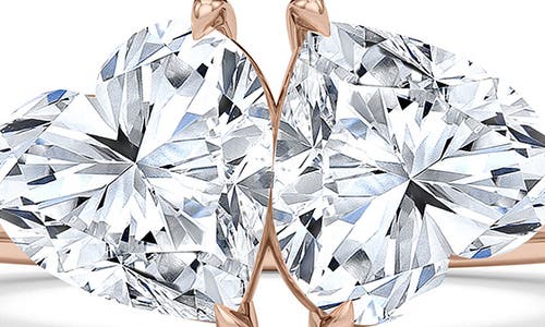 Hautecarat Lab Grown Diamond Twin Heart Ring