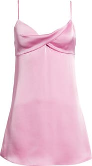 BP. Twist Front Satin Minidress