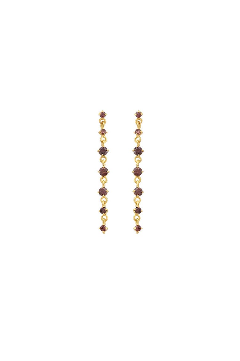 Soho Drop Earrings, Main, color, Mocha