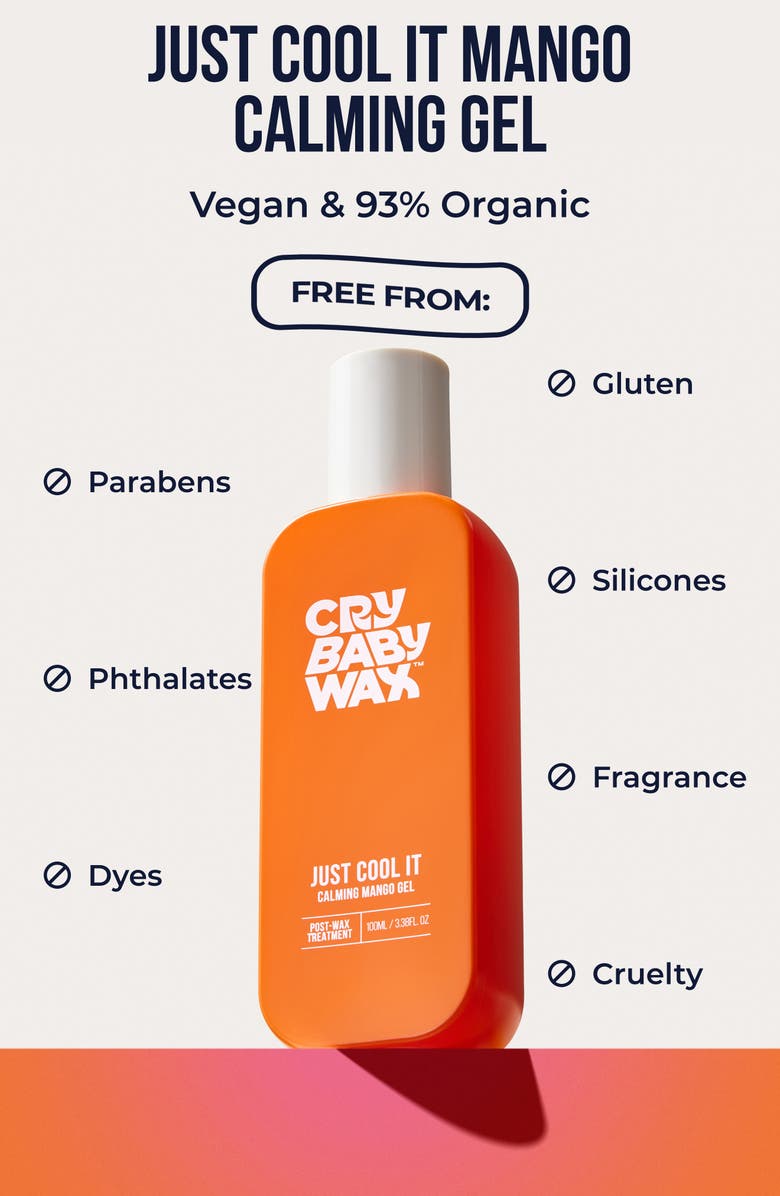 Crybaby Wax Just Cool It Calming Mango Gel Post-Wax Treatment, Alternate, color,