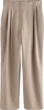 NEXT Cross Hatch Pleated Straight Leg Pants