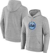 FANATICS Men's Fanatics Steel Heather Utah Hockey Club Draft Logo Pullover Hoodie
