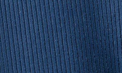 Pj Salvage Craving Corduroy Long Sleeve Pajama Top In Blue