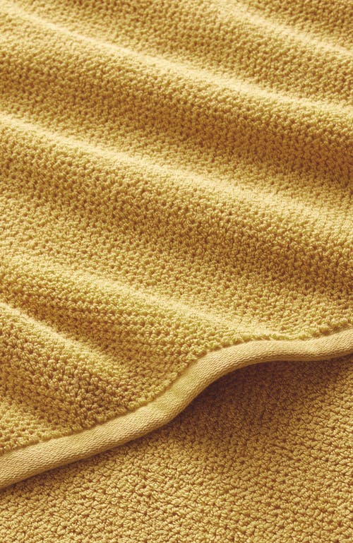 Christy Brixton Textured Popcorn Weave Bath Towels In Saffron