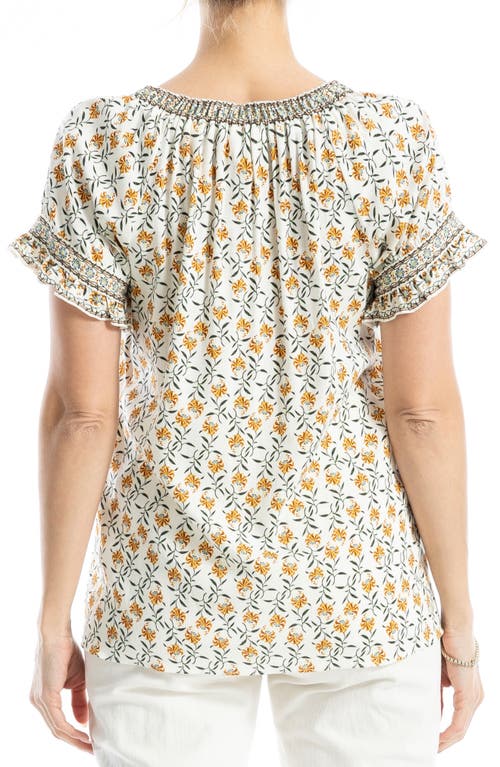 MAX STUDIO MAX STUDIO RUFFLE SLEEVE TOP 