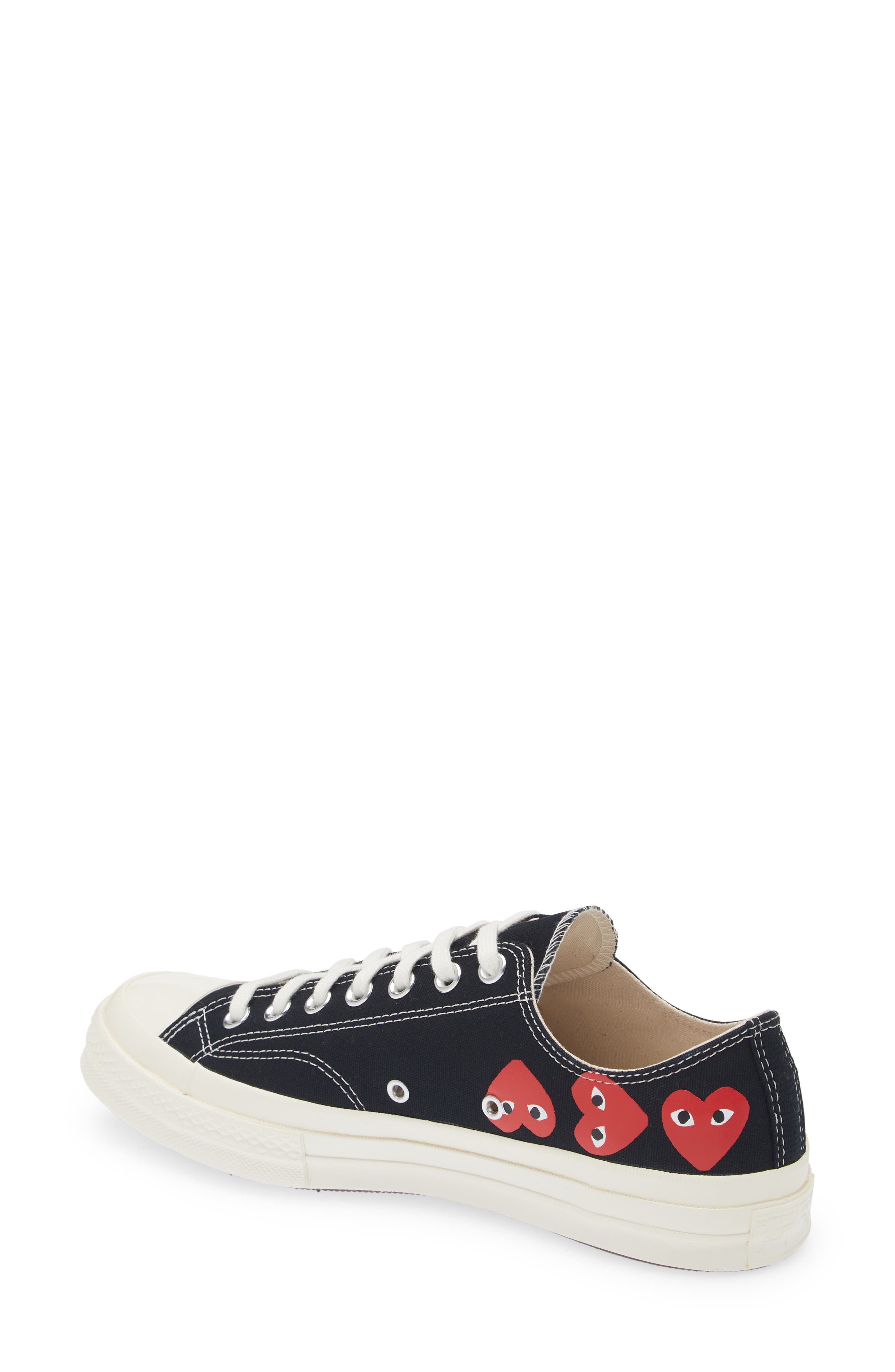 Comme des Garçons PLAY x Converse Gender Inclusive Chuck Taylor<sup>®</sup> Heart Low Top Sneaker, Alternate, color, 