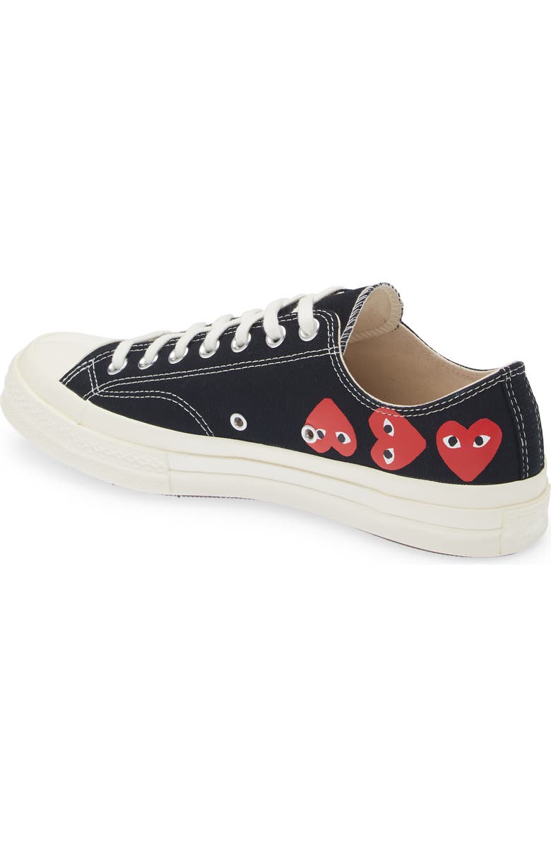 Comme des Garçons PLAY x Converse Gender Inclusive Chuck Taylor<sup>®</sup> Heart Low Top Sneaker, Alternate, color,