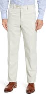 Berle Classic Fit Flat Front Microfiber Performance Trousers
