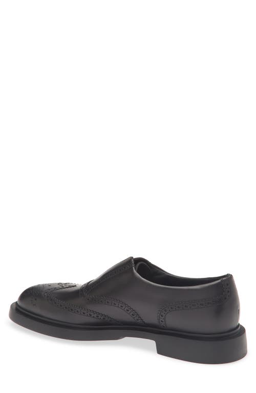 Jm Weston Walker Slip-on Wingtip Oxford In Black