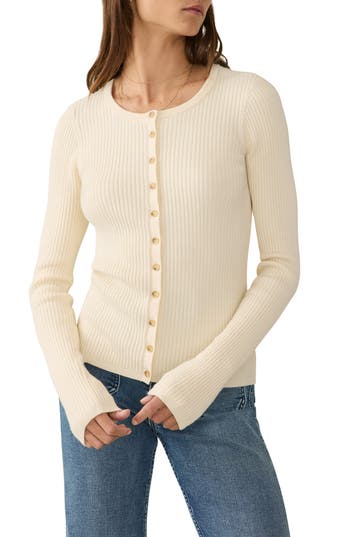 Faherty Milo Cashmere-blend Cardigan In White