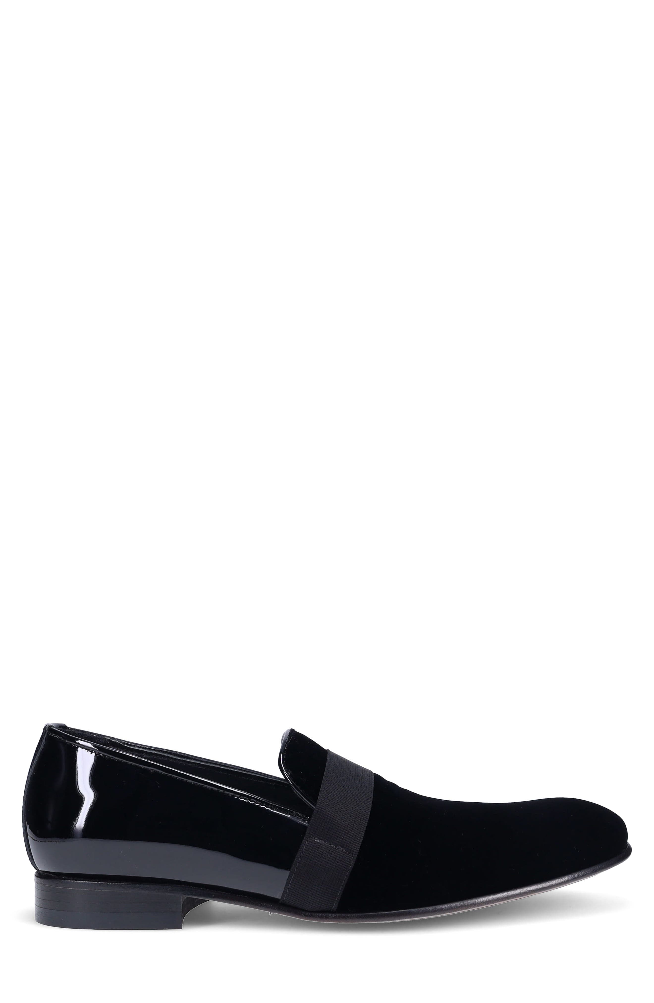 Baylor Smoking Loafer, Alternate, color, BLACK/ BLACK