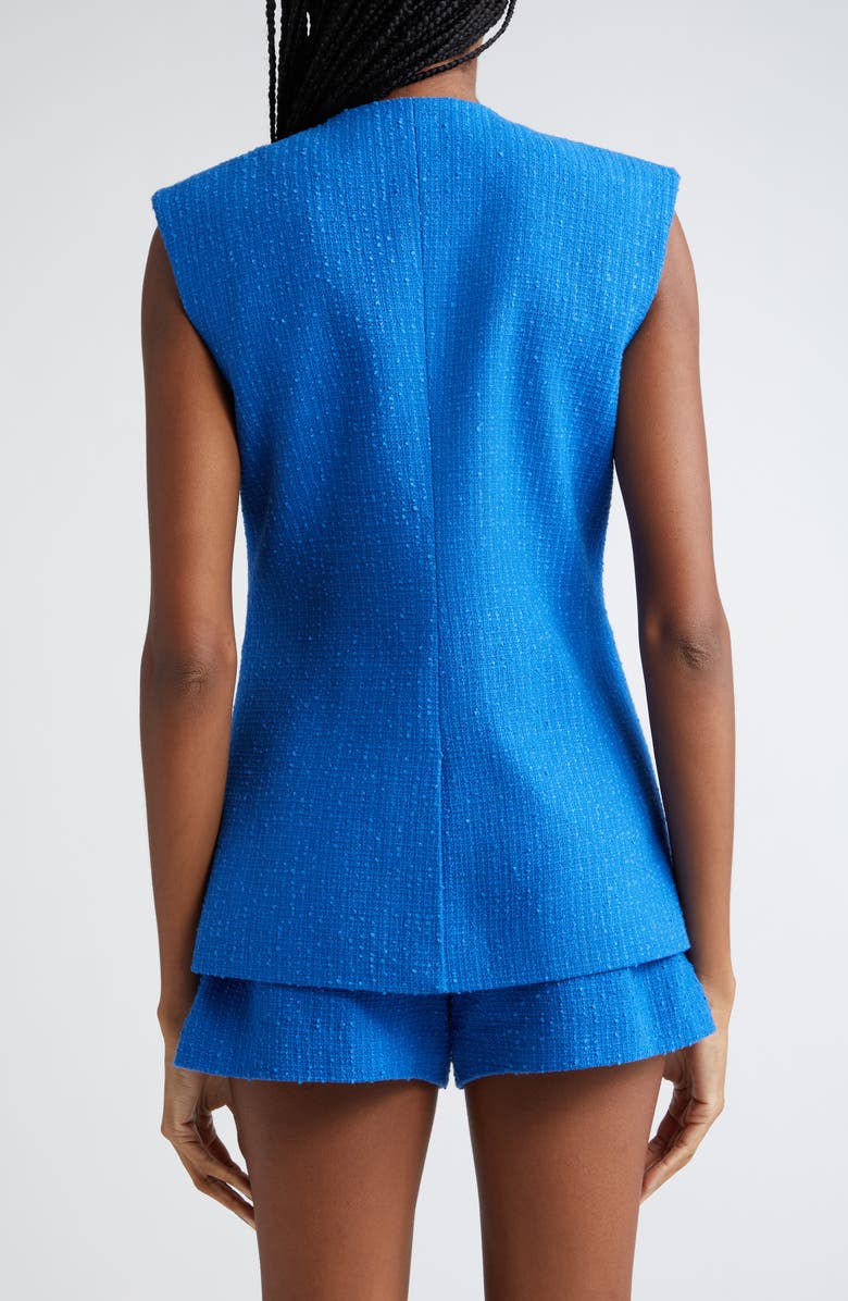 Veronica Beard Tamara Cotton Blend Cutaway Vest, Alternate, color, 