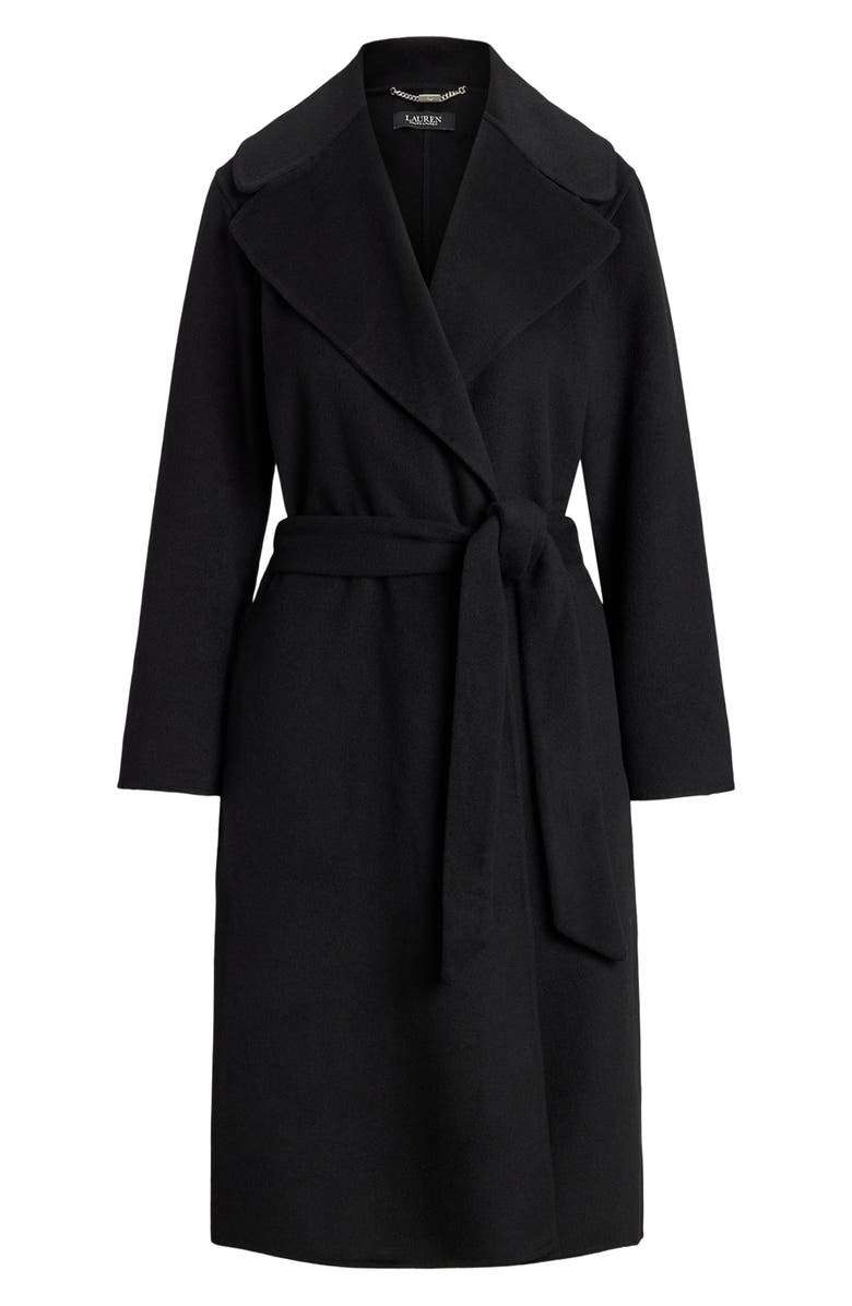 Lauren Ralph Lauren Tie Belt Wrap Coat, Alternate, color, 