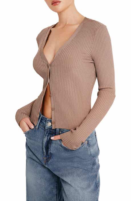Good American Shine Rib Cardigan